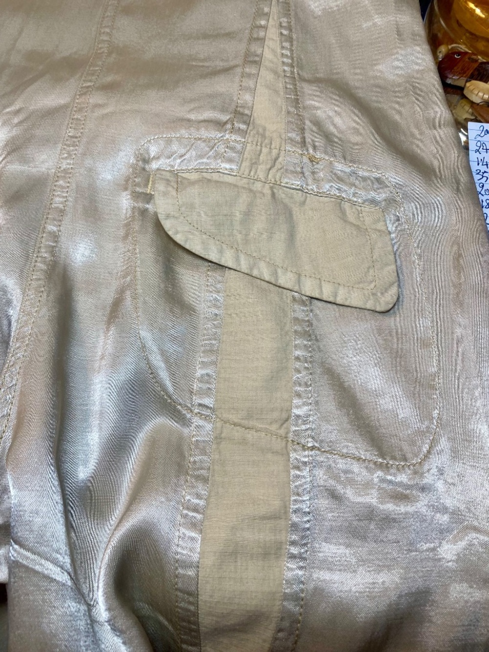 VTG Biscote Seymour Metallic Cargo Jumpsuit • Y2K Archival Cyber Gorpcore S NWOT - Picture 14 of 16